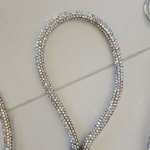 Sparkling Silver Rhinestone Key Holder. 3 Available.